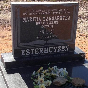 ESTERHUYZEN Martha Margaretha nee DU PLESSIS 1935-2012