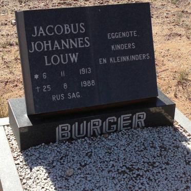 BURGER Jacobus Johannes Louw 1913-1988