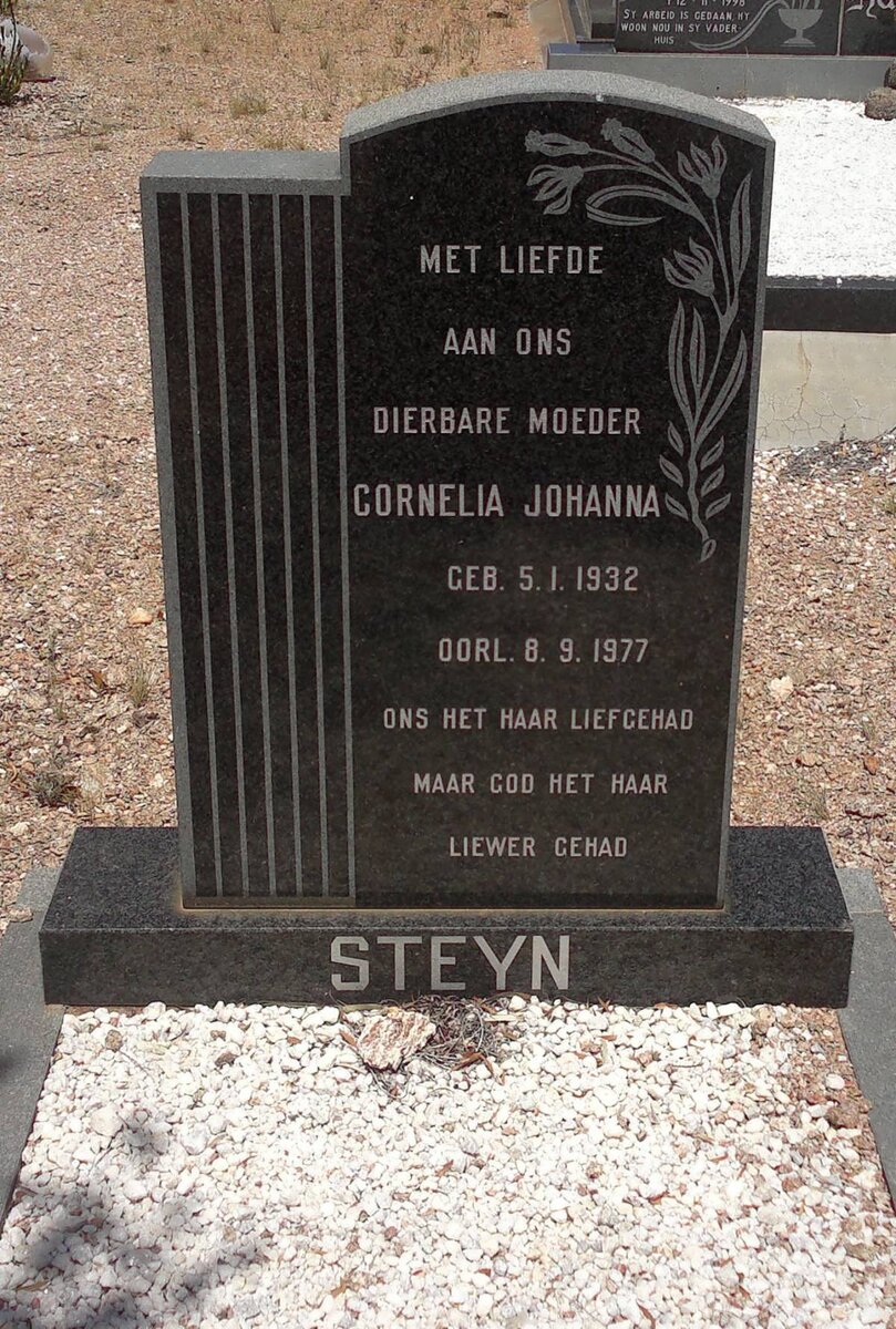 STEYN Cornelia Johanna 1932-1977