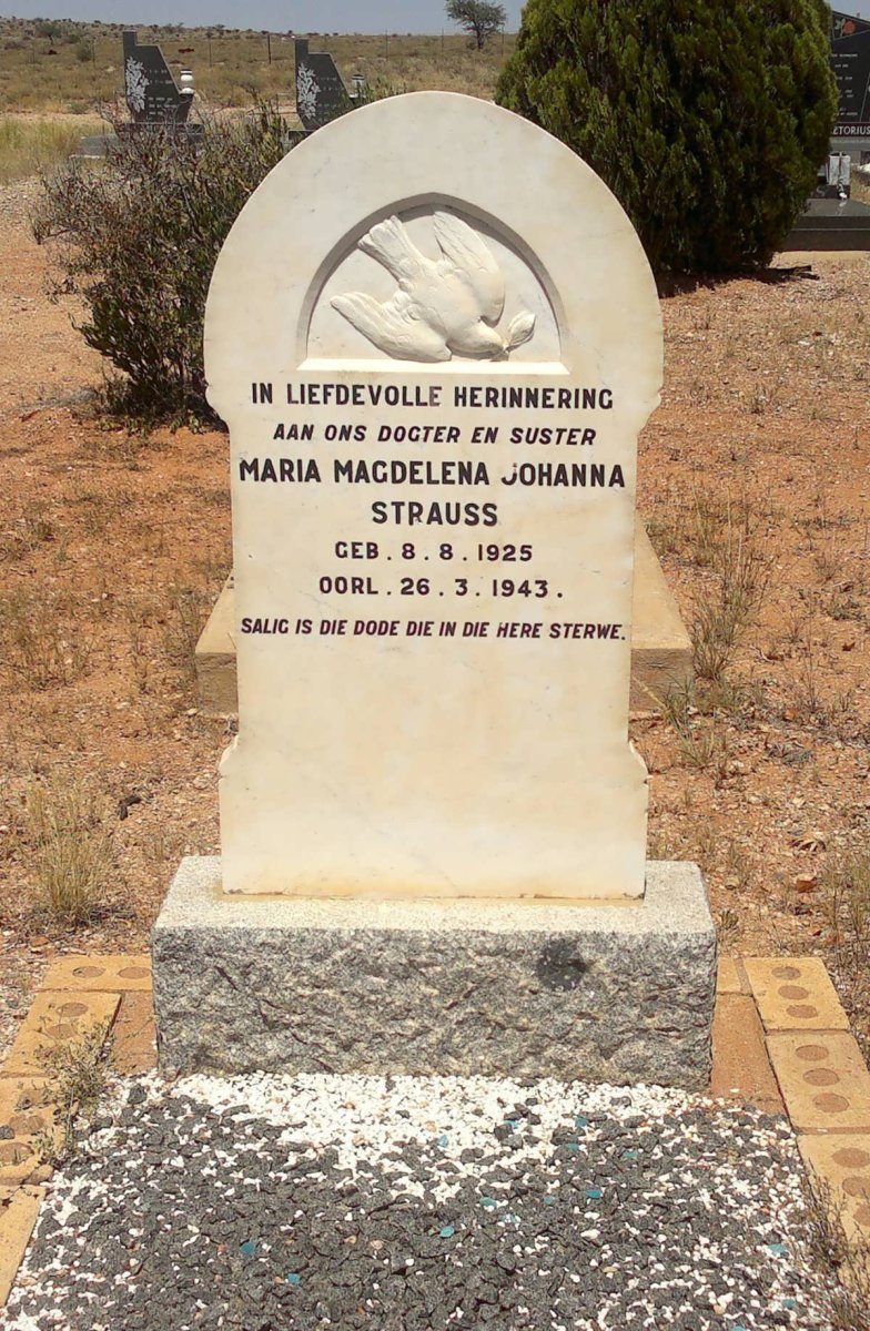 STRAUSS Maria Magdalena Johanna 1925-1943