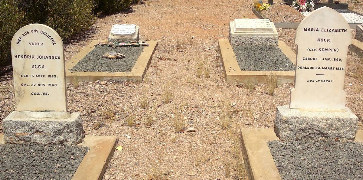 KOCK Hendrick Johannes 1865-1943 &amp; Maria Elizabeth KEMPER 1889-1938