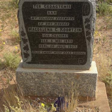 KOORTZEN Magdalena C. nee CILLIERS 1895-1927