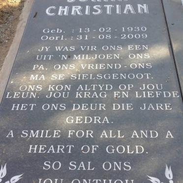 LAMPRECHT Johan Christian 1930-2009 &amp; Hester Magdalena DE LANGE 1935- 