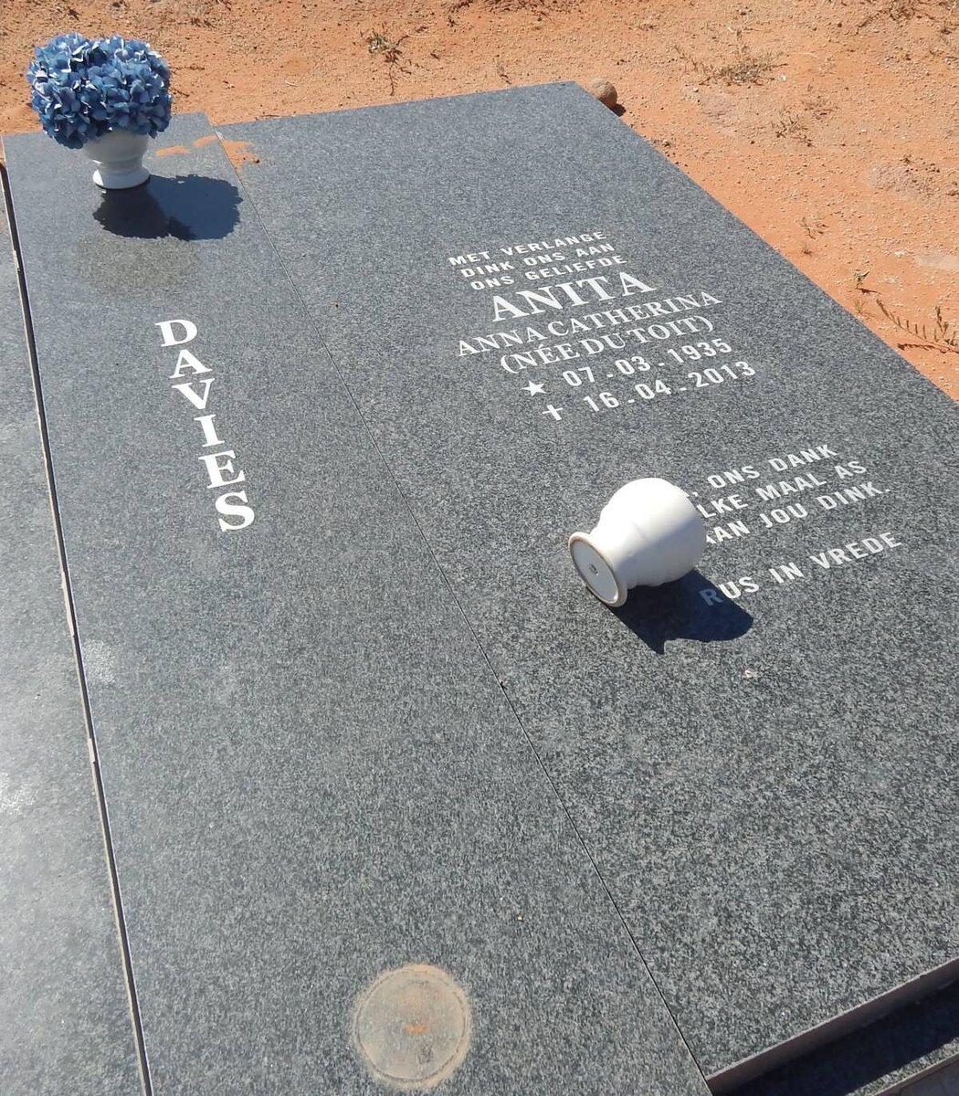 DAVIES Anna Catherina nee DU TOIT 1935-2013