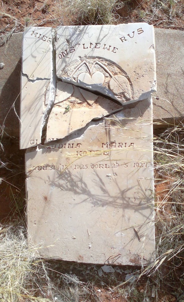 KOTZE Gloudina Maria 1925-1927