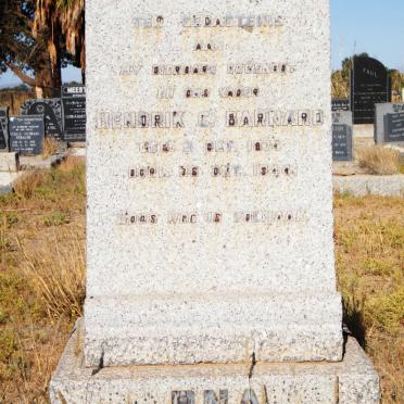 BARNARD Hendrik C. 1874-1944