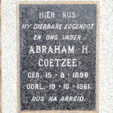 COETZEE Abraham H. 1898-1961