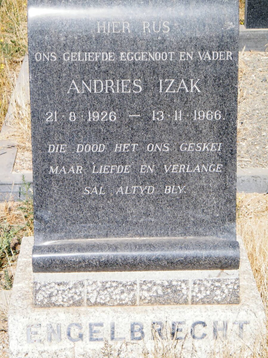 ENGELBRECHT Andries Izak 1926-1966