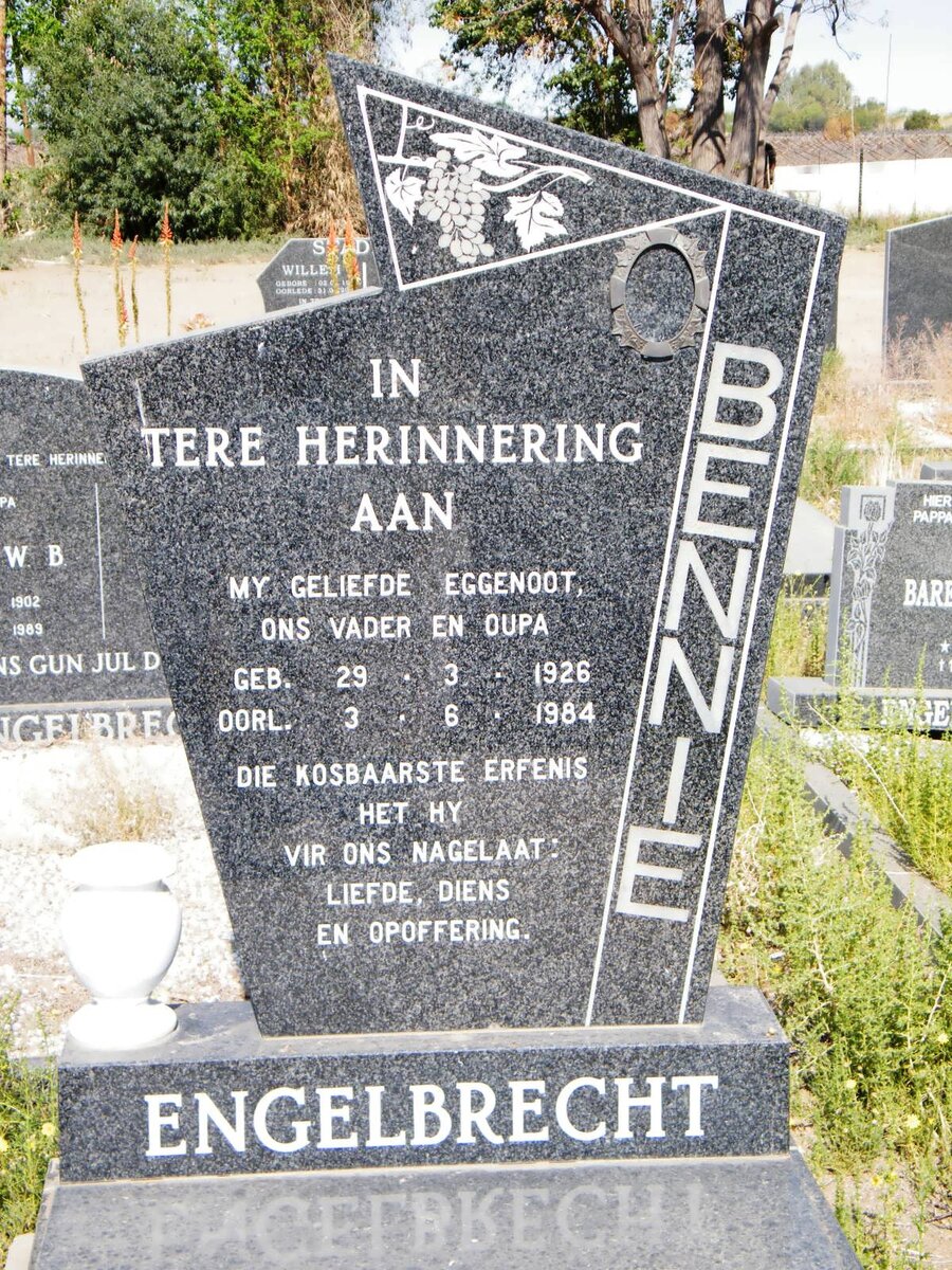 ENGELBRECHT Bennie 1926-1984