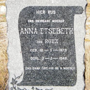 ETSEBETH Anna nee ROUX 1875-1946