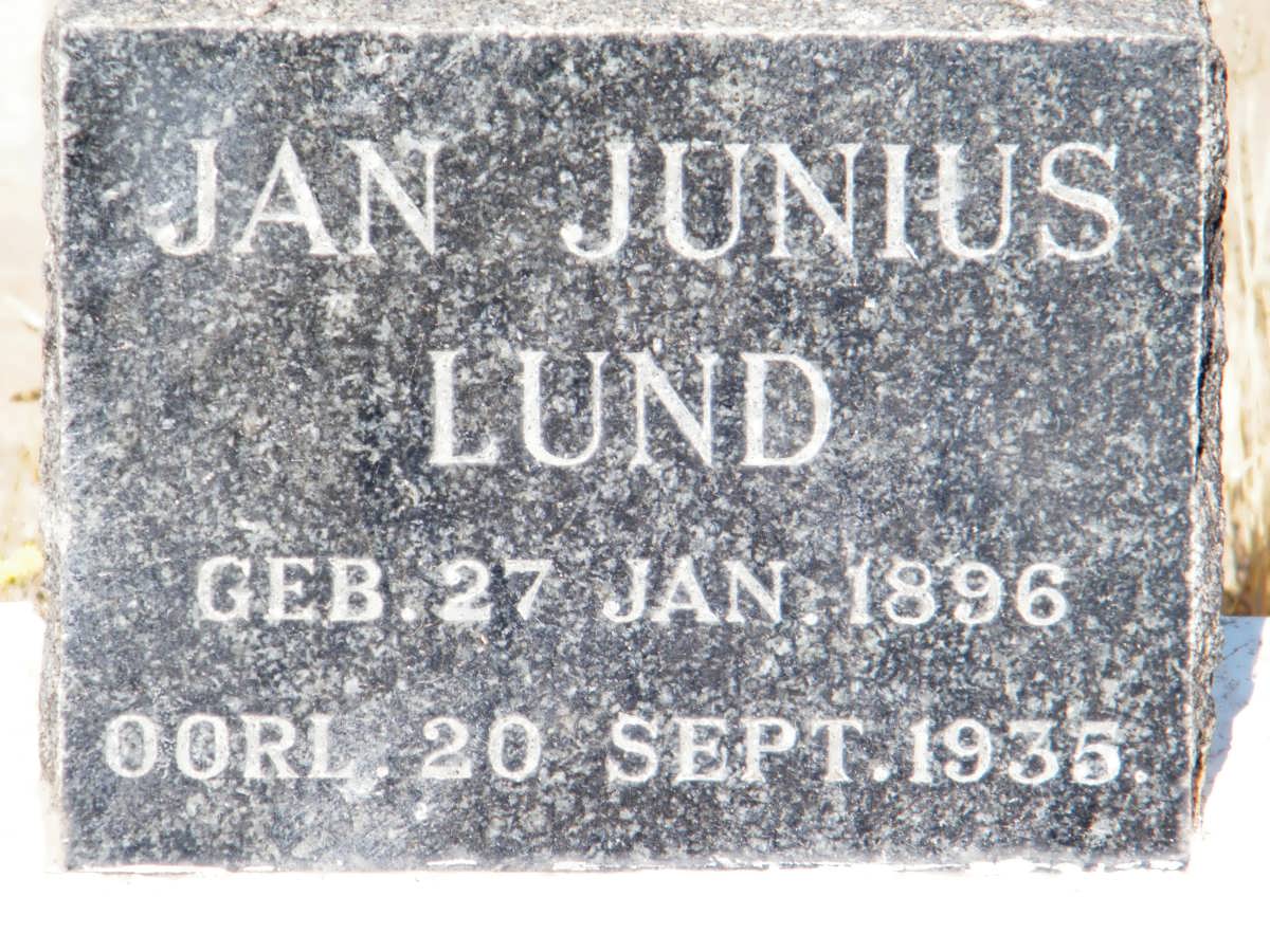 LUND Jan Junius 1896-1935