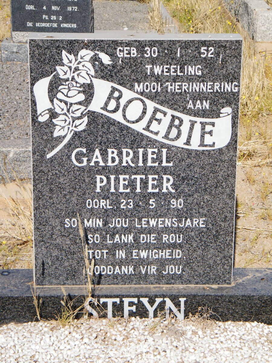 STEYN Gabriel Pieter 1952-1990