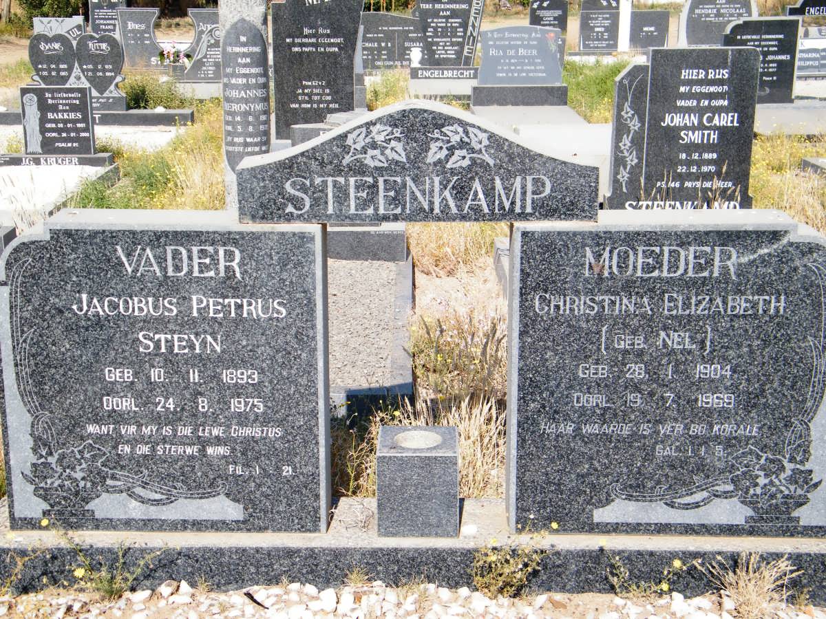 STEENKAMP Jacobus Petrus Steyn 1893-1975 &amp; Christina Elizabeth NEL 1904-1969