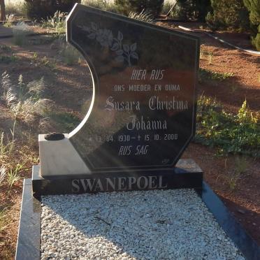 SWANEPOEL Susara Christina Johanna 1930-2000