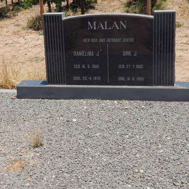 MALAN Dirk J. 1892-1965 &amp; Daniëlina J. 1900-1979