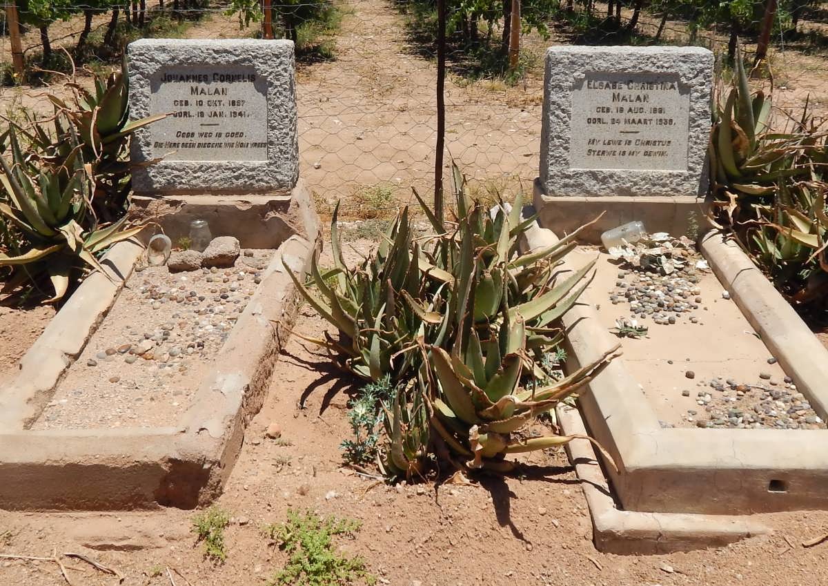 MALAN Johannes Cornelis 1857-1941 &amp; Elsabe Christina 1891-1939