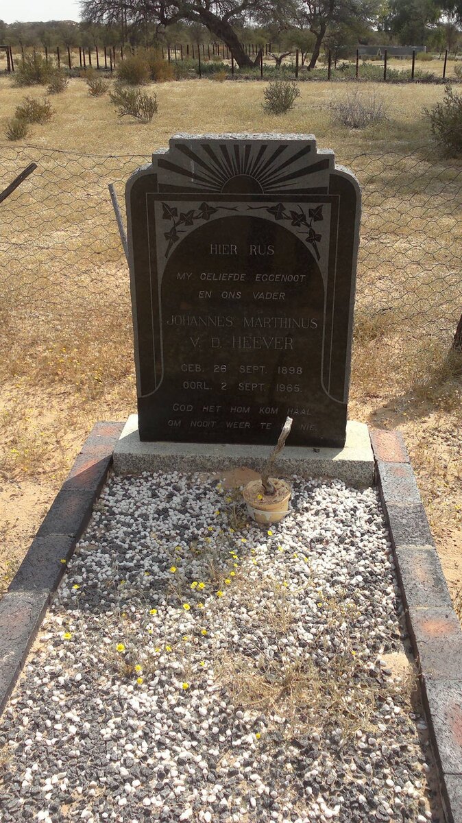HEEVER Johannes Marthinus, v.d. 1898-1965