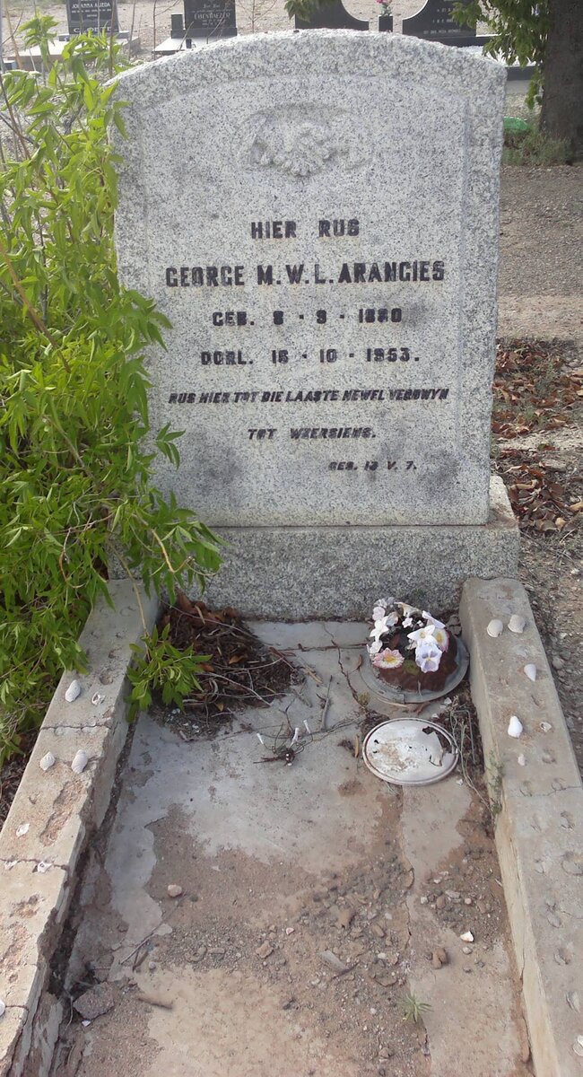 ARANGIES George M.W.L. 1880-1953