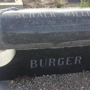 BURGER Schalk Willem 1901-1969