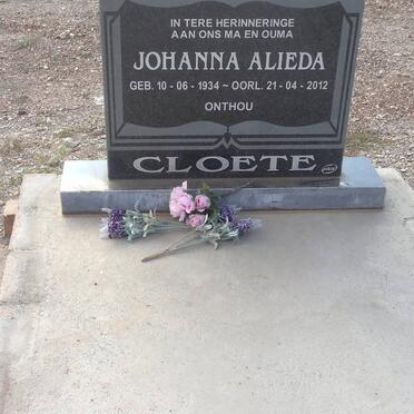 CLOETE Johanna Alieda 1934-2012