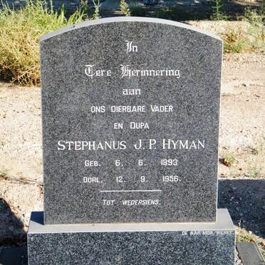 HYMAN Stephanus J.P. 1893-1956