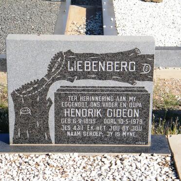 LIEBENBERG Hendrik Gideon 1899-1979