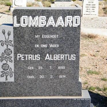 LOMBAARD Petrus Albertus 1898-1974