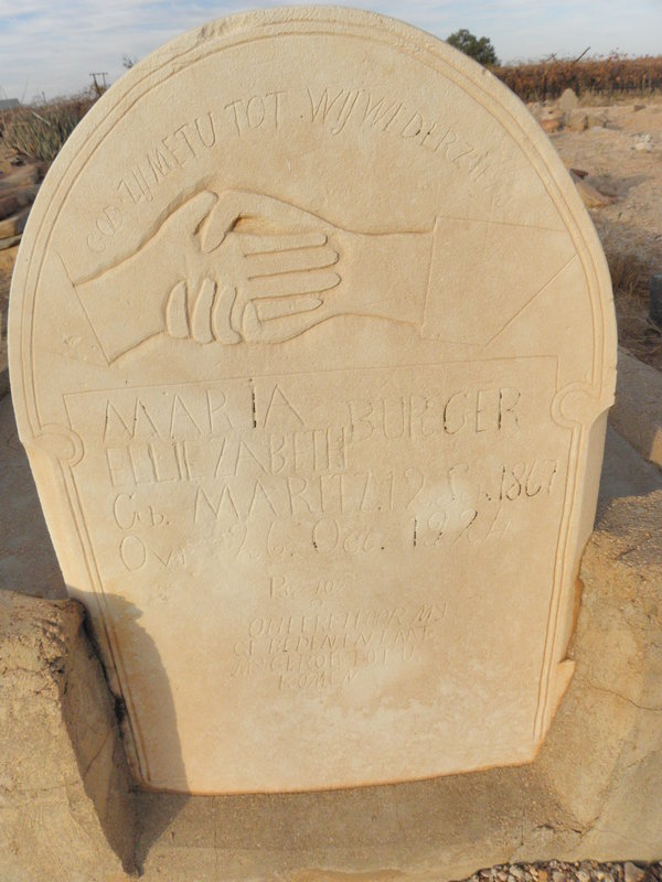 BURGER Maria Elizabeth 1867-1924