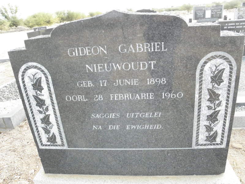 NIEUWOUDT Gideon Gabriel 1898-1960