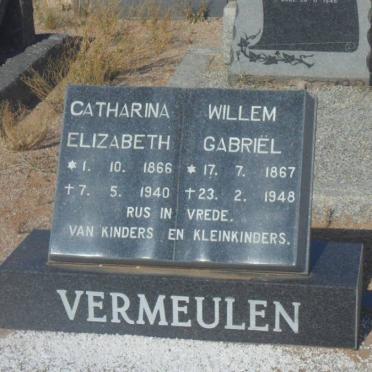 VERMEULEN Willem Gabriël 1867-1948 &amp; Catharina Elizabeth 1866-1940