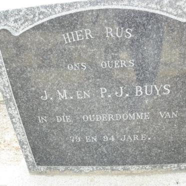 BUYS J.M. &amp; P.J.