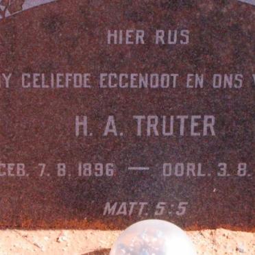 TRUTER H. A. 1896-1958