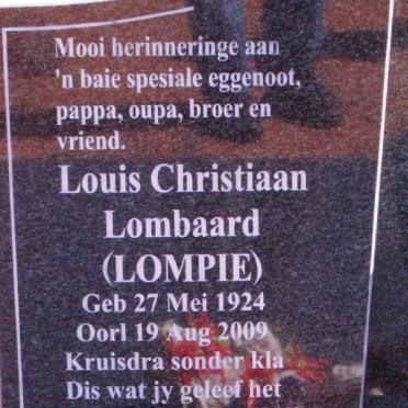 LOMBAARD Louis Christiaan 1924-2009