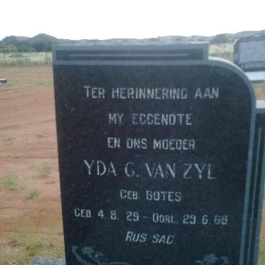 ZYL Yda G., van nee BOTES 1929-1968