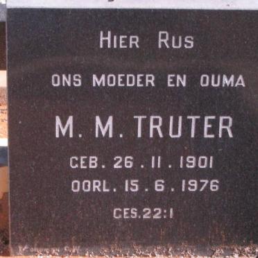 TRUTER M.M. 1901-1976