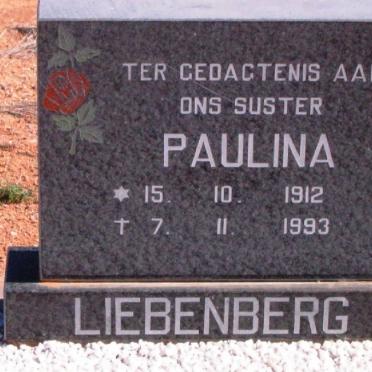 LIEBENBERG Paulina 1912-1993