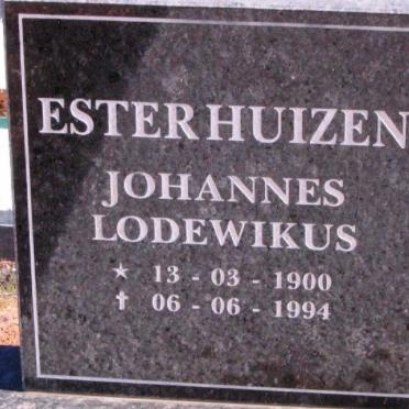 ESTERHUIZEN Johannes Lodewikus 1900-1994