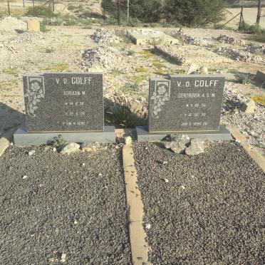 COLFF Adriaan M., v.d. 1909-1979 &amp; Gertruida A.S.M. 1909-1990