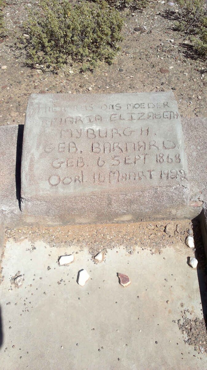 MYBURGH Marta Elizabeth nee BARNARD 1868-1922