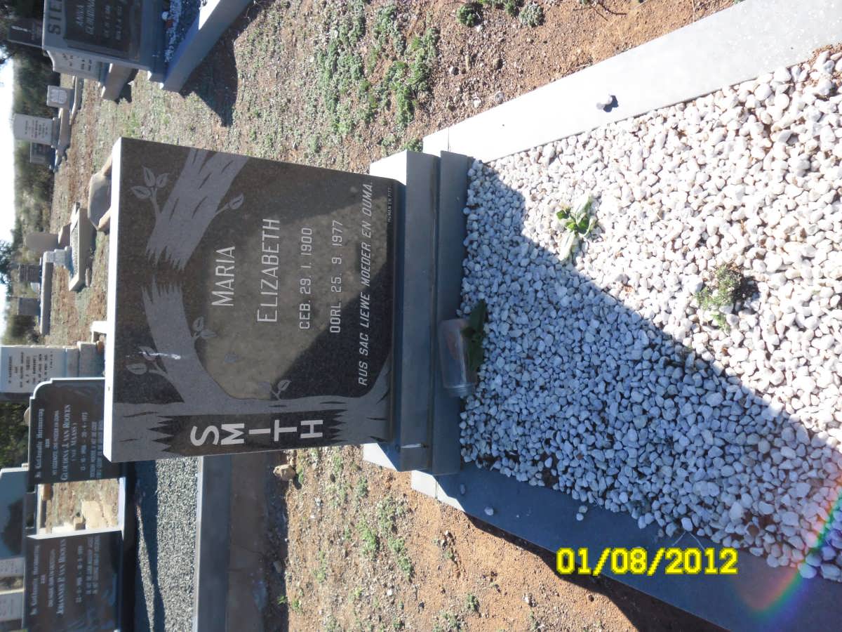 SMITH Maria Elizabeth 1900-1977