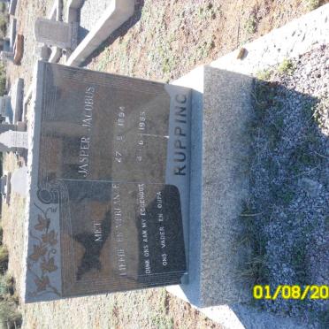 RUPPING Jasper Jacobus 1894-1965