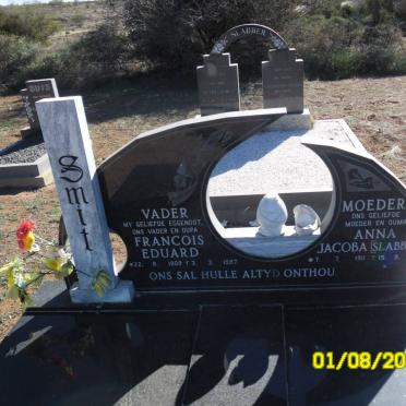 SMIT Francois Eduard 1909-1987 &amp; Anna Jacoba SLABBER 1911-1999