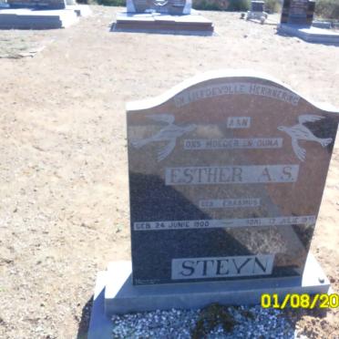 STEYN Esther A.S. nee ERASMUS 1900-1971