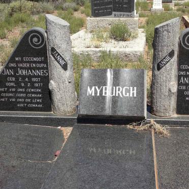 MYBURGH Jan Johannes 1907-1977 &amp; Anna M.C.P. STEENKAMP 1909-1992