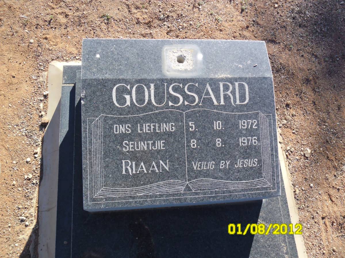 GOUSSARD Riaan 1972-1976