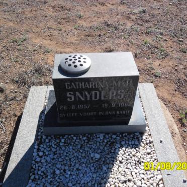 SNYDERS Catharina M.J. 1957-1962