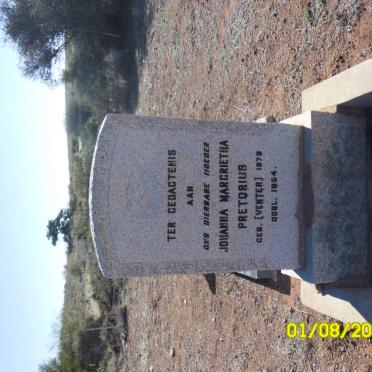 PRETORIUS Johanna Margrietha nee VENTER 1879-1954