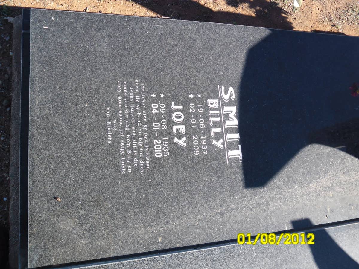 SMIT Billy 1937-2009 &amp; Joey 1935-2010