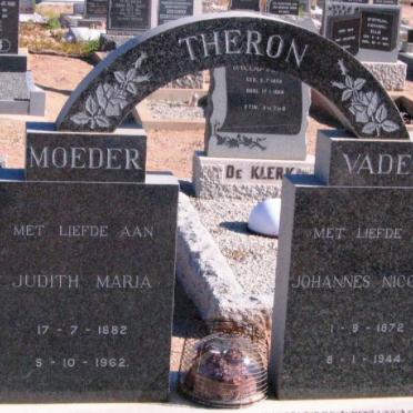 THERON Johannes Nicolaas 1872-1944 &amp; Judith Maria 1882-1962