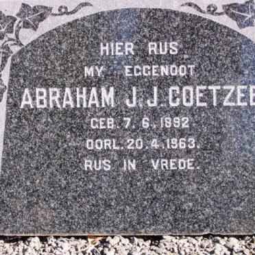 COETZEE Abraham J.J. 1892-1963